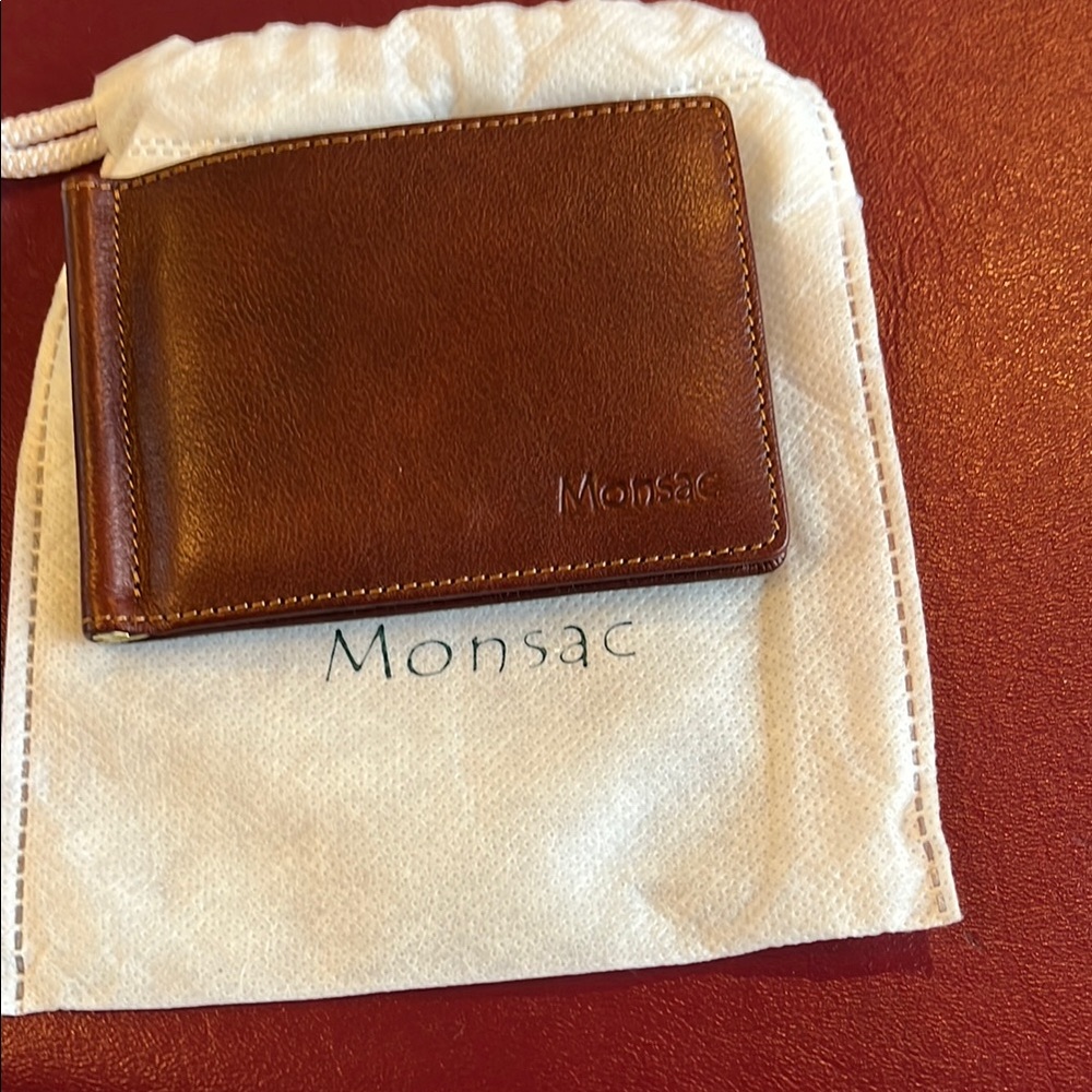 Monsac Brown Leather Wallet